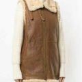 Polo Ralph Lauren Women's Brown Leather Shearling Fur Vest - Image 2