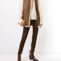 Polo Ralph Lauren Women's Brown Leather Shearling Fur Vest - Image 3