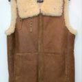 Polo Ralph Lauren Women's Brown Leather Shearling Fur Vest - Image 4