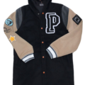 Puma Signature Letterman Players Edition Varsity Black Hood Coat Size S